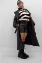 shorts effetto pelle chic